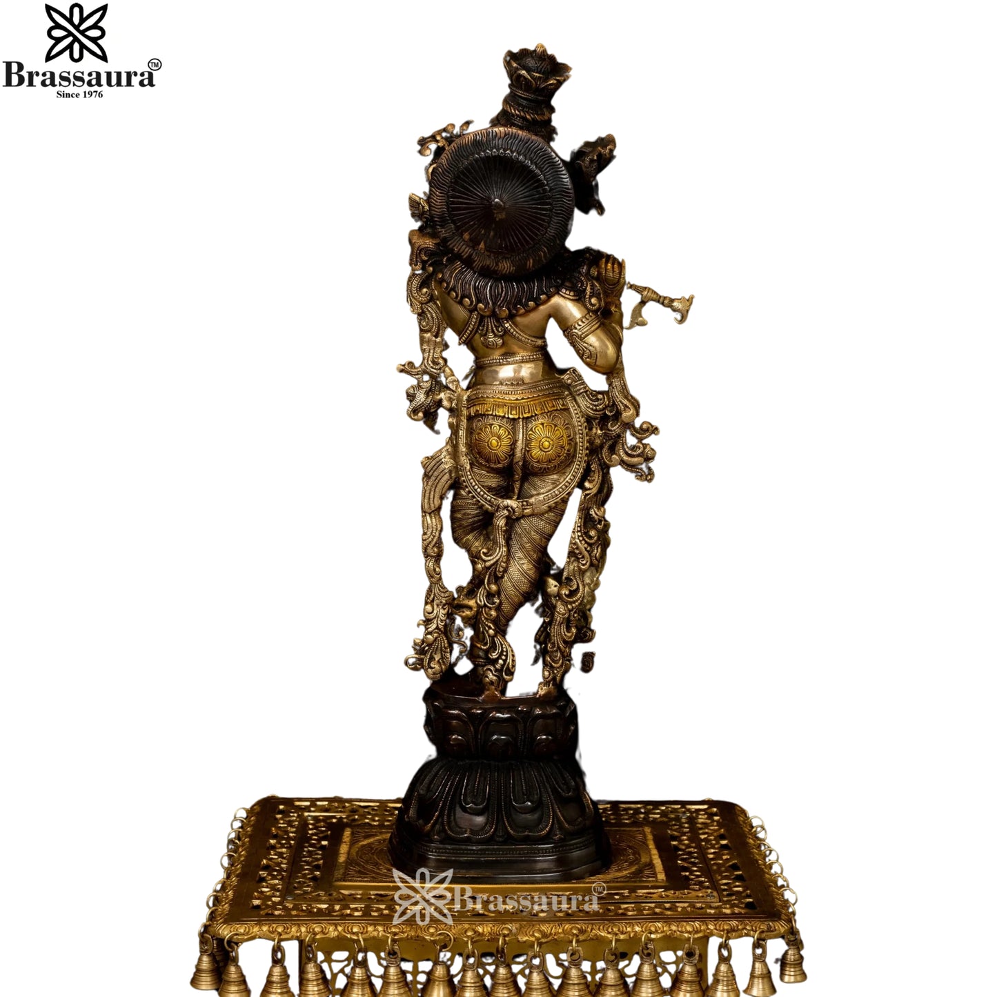 Brass Royal Antique Krishna Murti Weight 15 Kg And Height 29 Inch