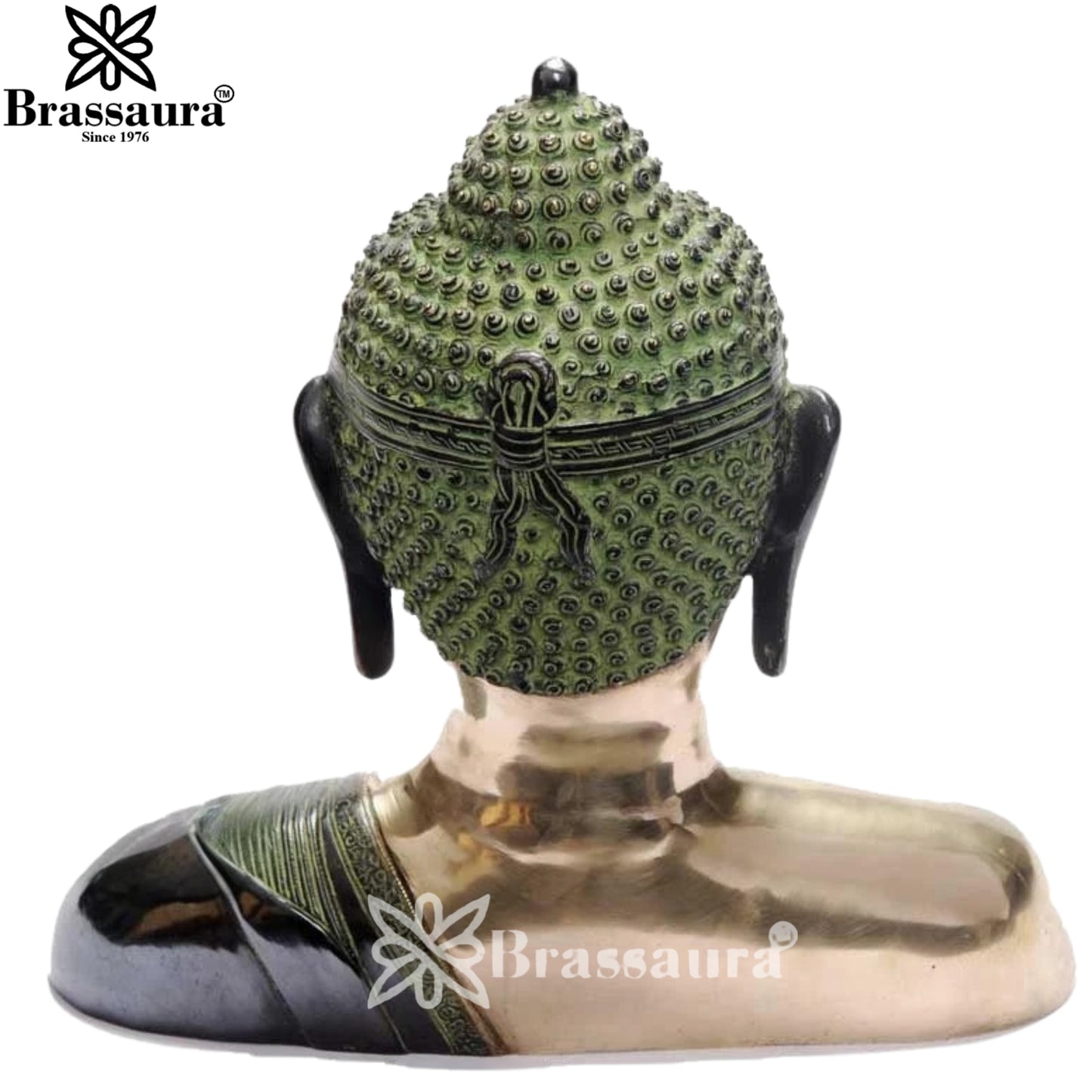 Brass Buddha Burst Weight 10 Kg & Height 14 Inch