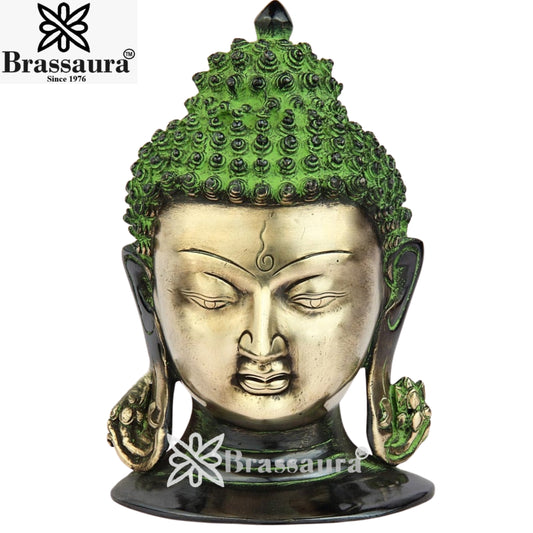 Brass Antique Buddha Weight 2 Kg & Height 8 Inch