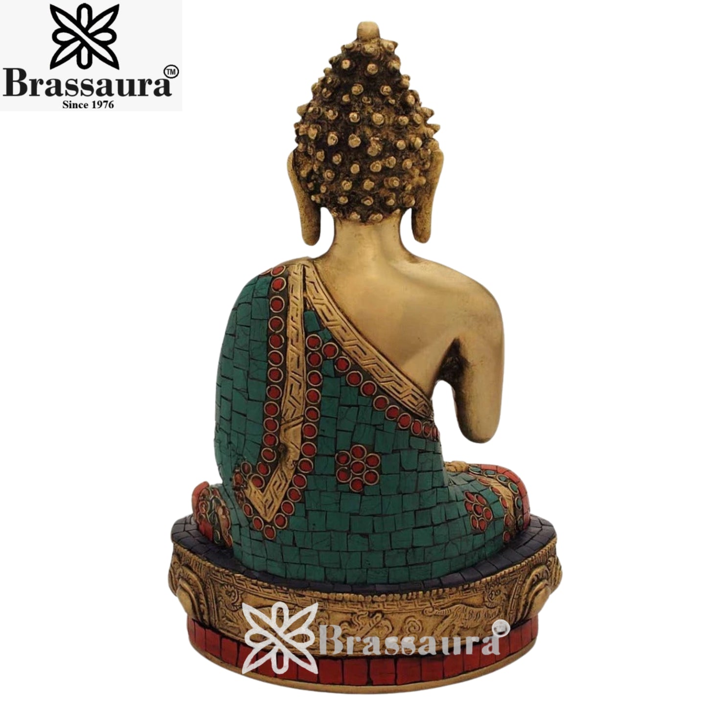 Brass Vintage Buddha Weight 4 Kg & Height 12 Inch