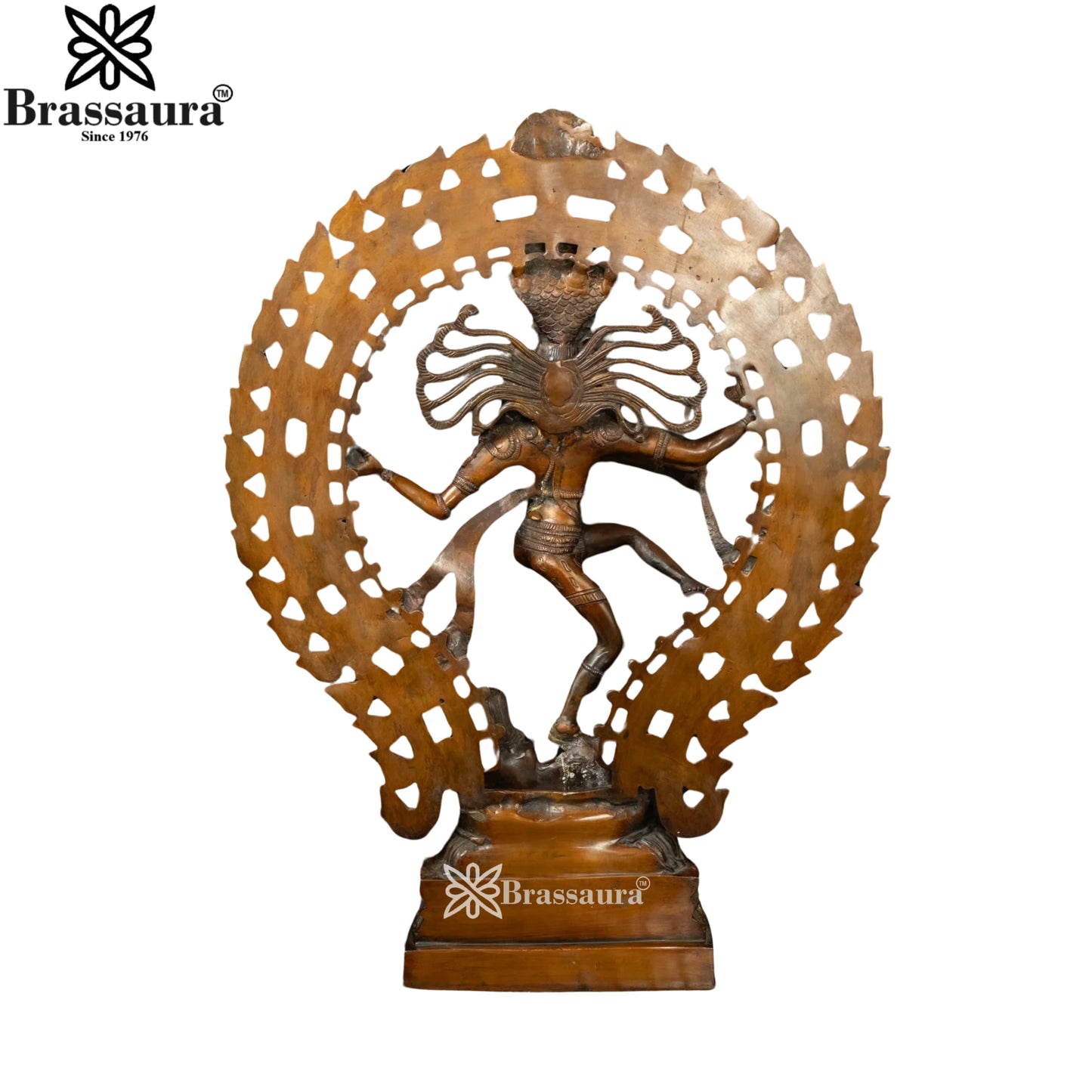 Brass Classic Dancing Natraj Statue Weight 10.25 Kg And Height 22 Inch