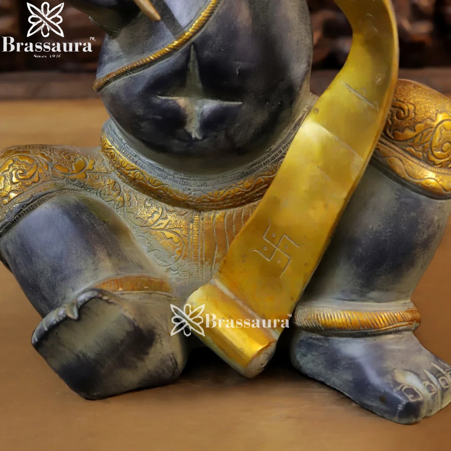 Brass Modern Ganesha Weight 14.1 Kg & Height 22 Inch