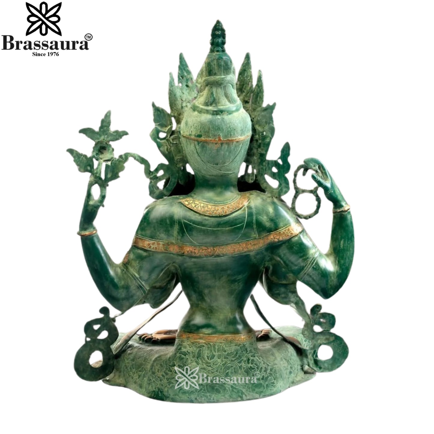 Brass Vintage Tara Statue Weight 34.6 Kg And Height 31 Inch