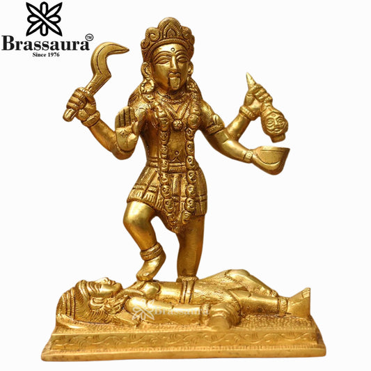 Brass Super Fine Kali Ma Statue Weight 2 Kg And Height 7.5 Inch