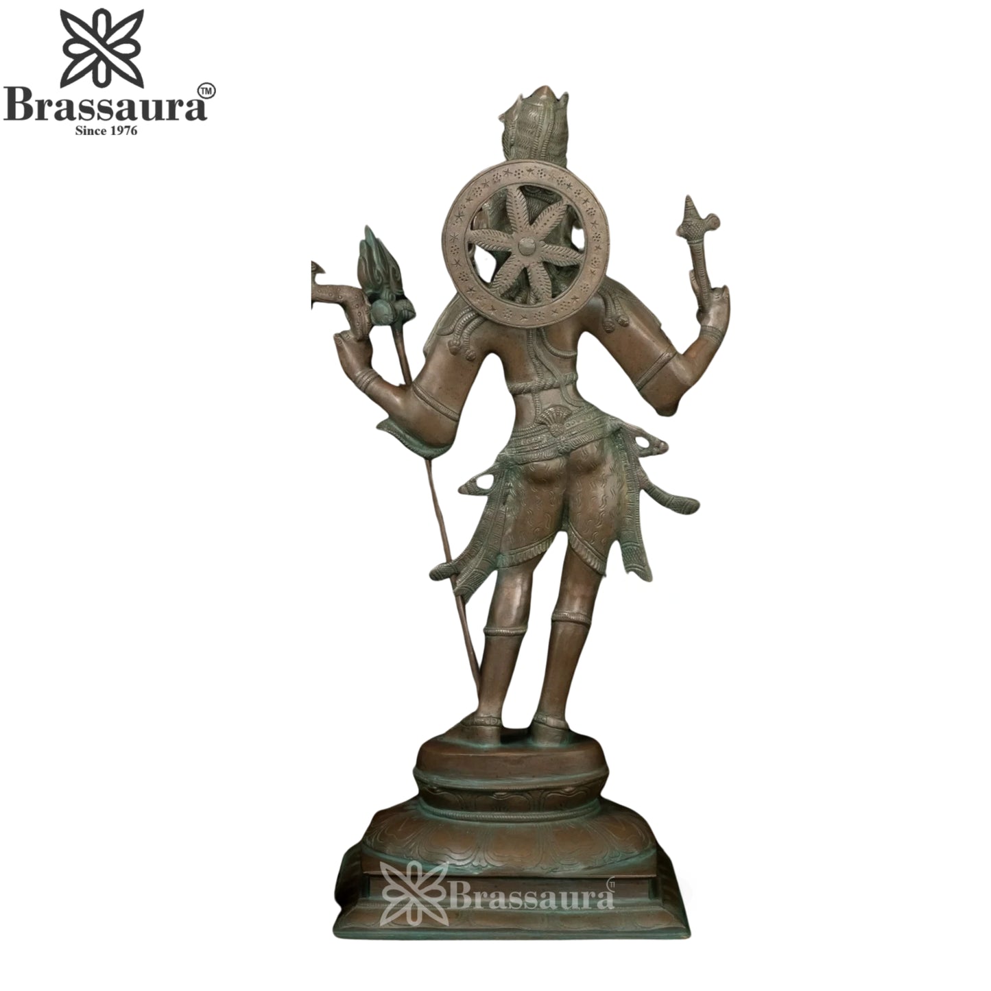 Brass Antique Lord Shiv Statue Weight 9 Kg And Height 21 Inch