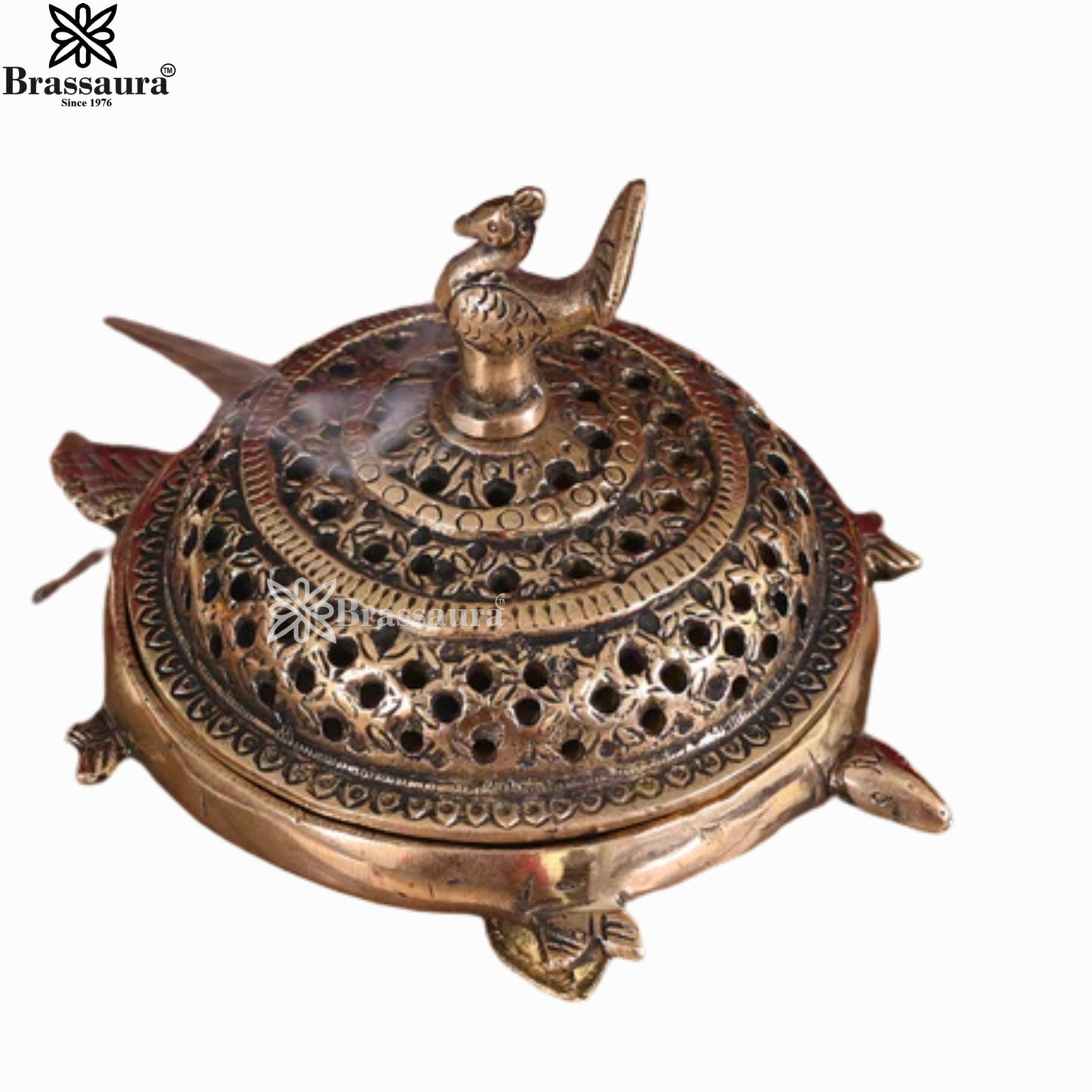 Brass Dhoop Burner For Home Décor And Gift Items Weight .8 kg Height 4 Inch