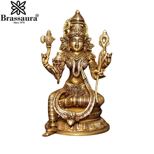 Brass Super Fine Lakshmi Murti Weight 5.5 Kg And Height 10.5 Inch