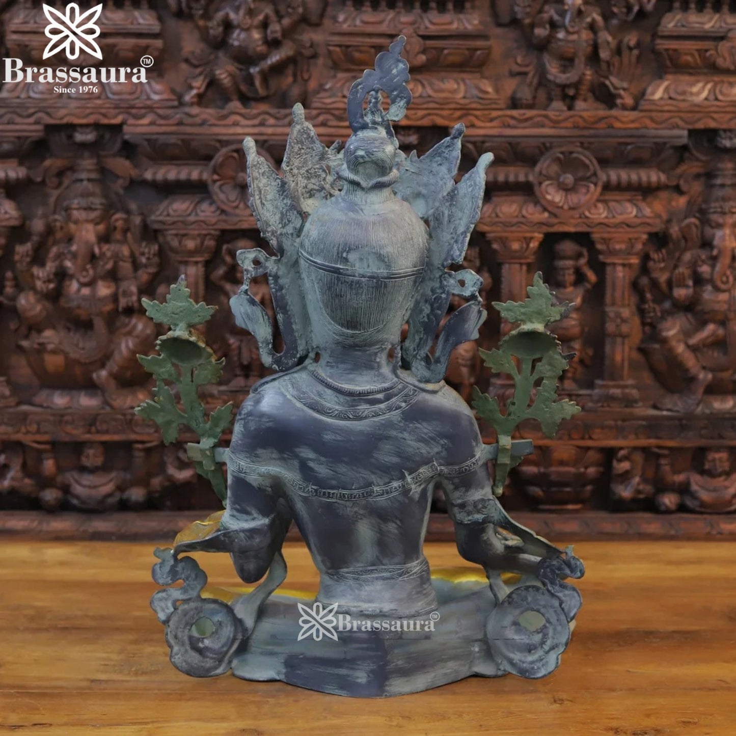 Brass Tara Statue Weight 23.94 Kg And Height 28 Inch