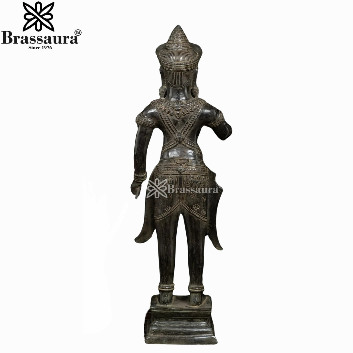 Bronze Combodian King Suryavarman Weight 4 Kg And Height 21 Inch