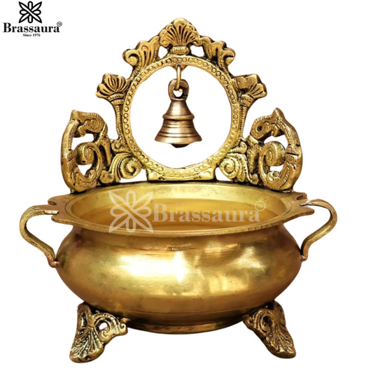 Brass Urli For Home Décor And Gift Items Weight 1.3 kg Height 7 Inch