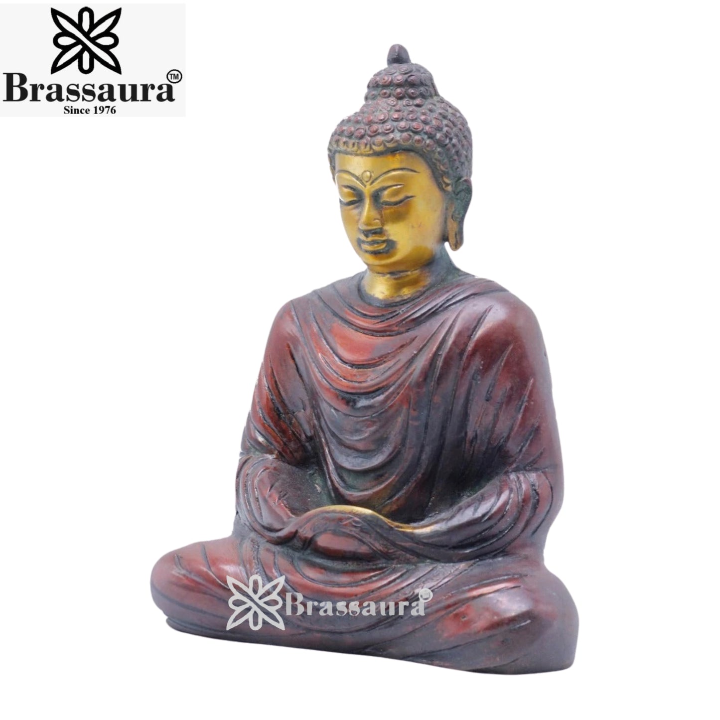 Brass Classic Buddha Weight 1.9 kg & Height 7 Inch