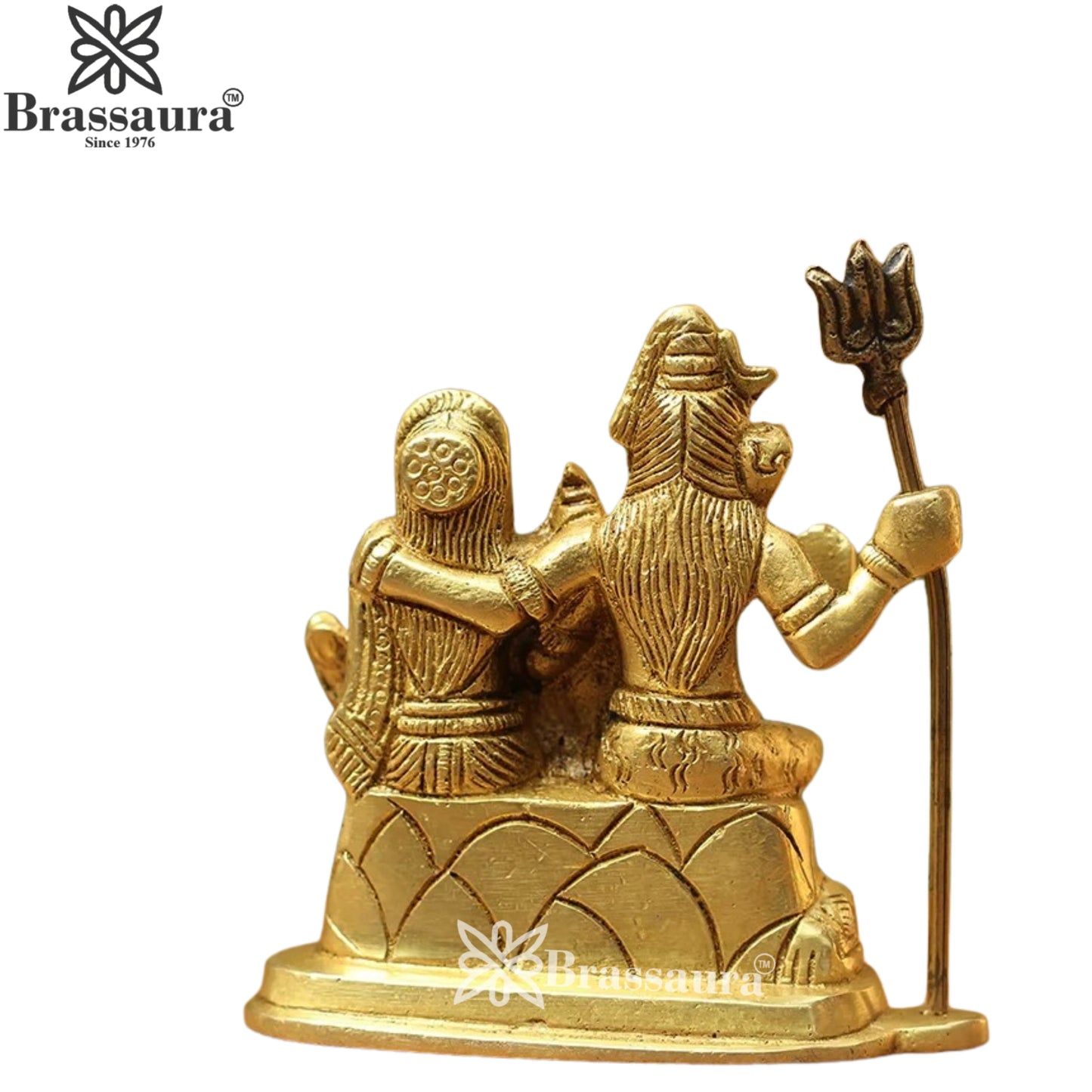 Brass Lord Shiv Family Statue Weight .6 Kg And Height 3.5 Inch