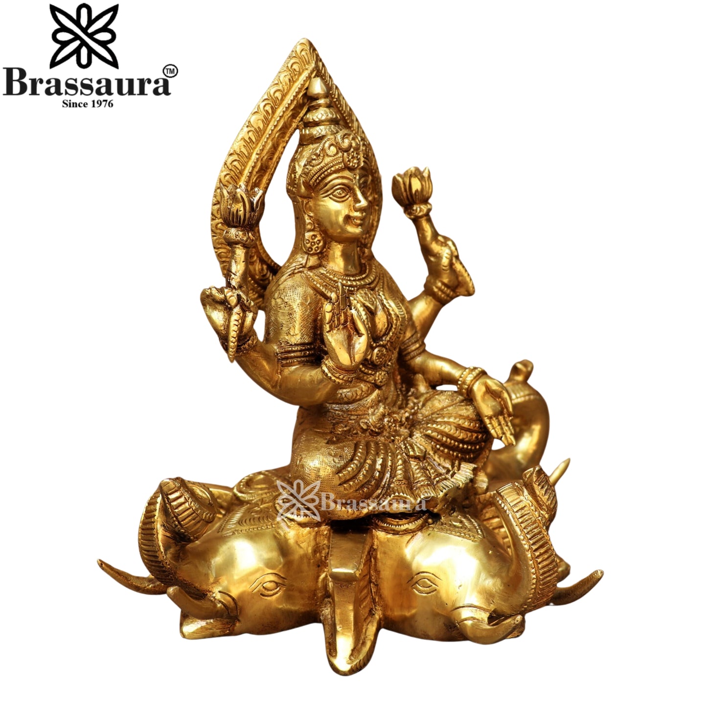 Brass Lakshmi Murti Weight 4 Kg And Height 9 Inch
