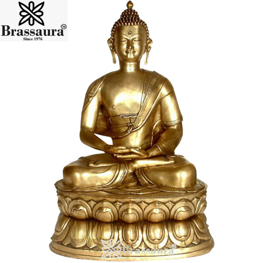 Brass Artistic Buddha Weight 50 Kg & Height 39 inch