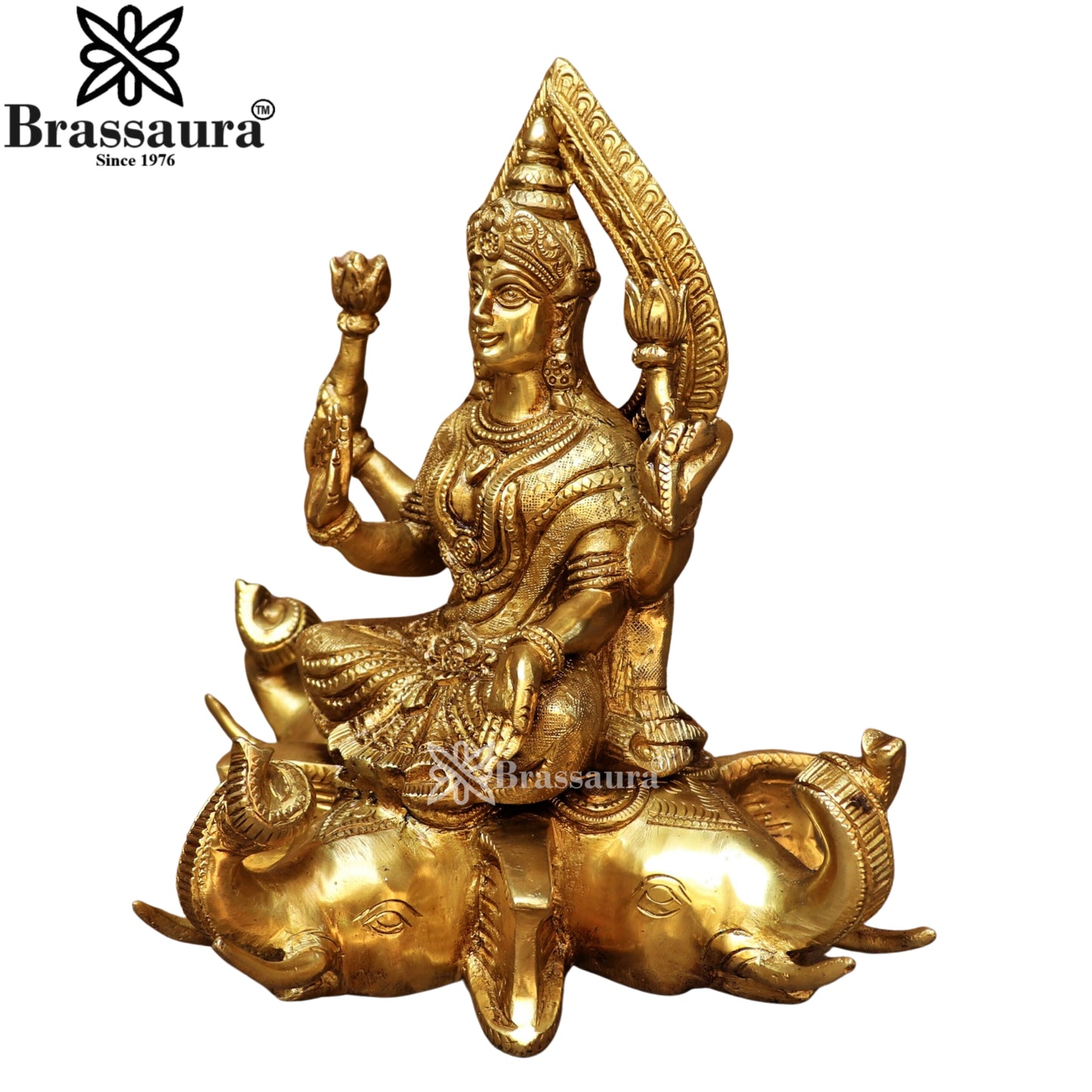 Brass Lakshmi Murti Weight 4 Kg And Height 9 Inch