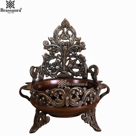 Brass Urli For Home Décor And Gift Items Weight 2.76 kg Height 12 Inch