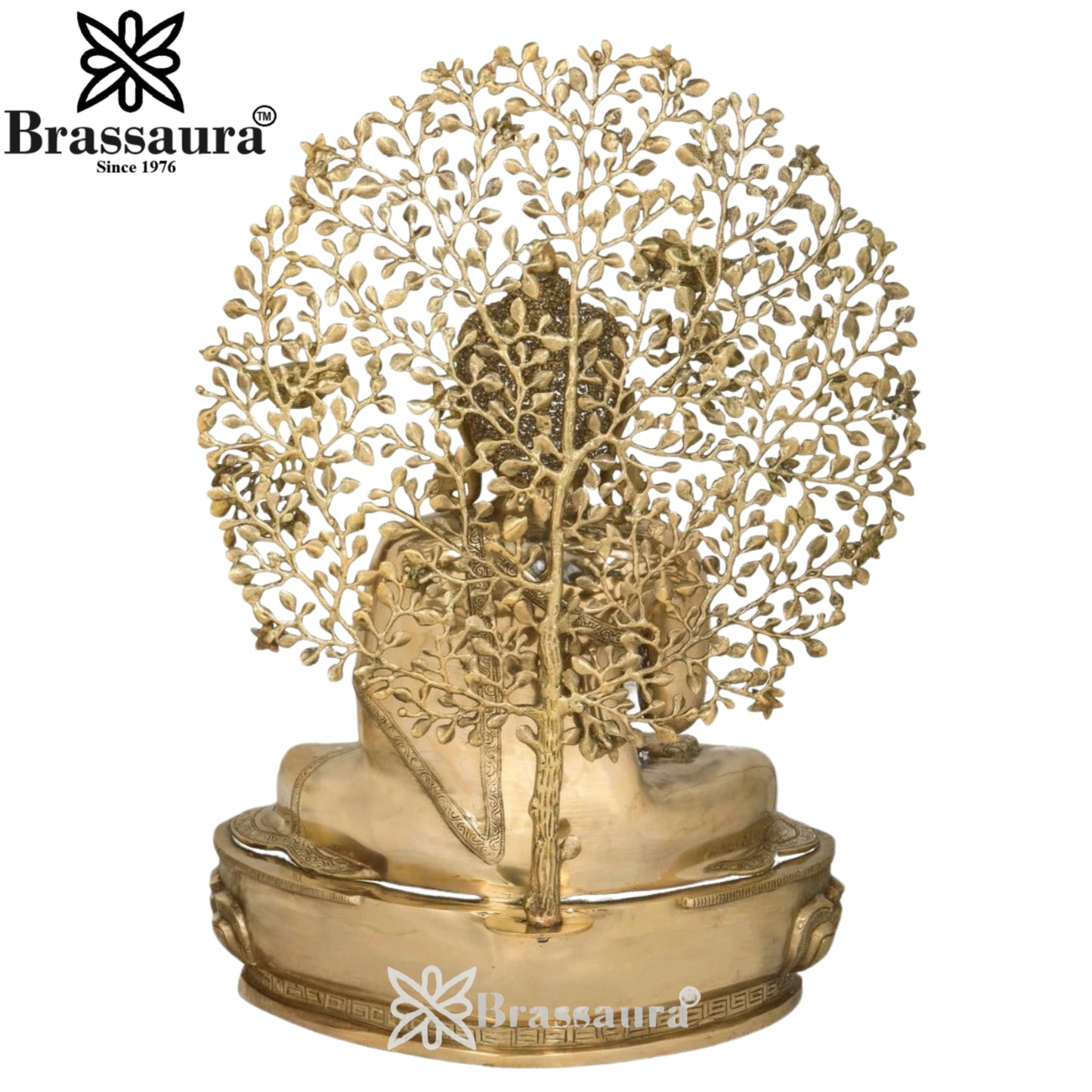 Brass Blessing Tree Buddha Weight 28 kg & Height 28 Inch