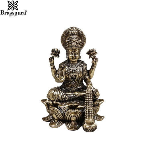 Brass Super Fine Lakshmi Murti Weight .244 Kg And Height 3 Inch