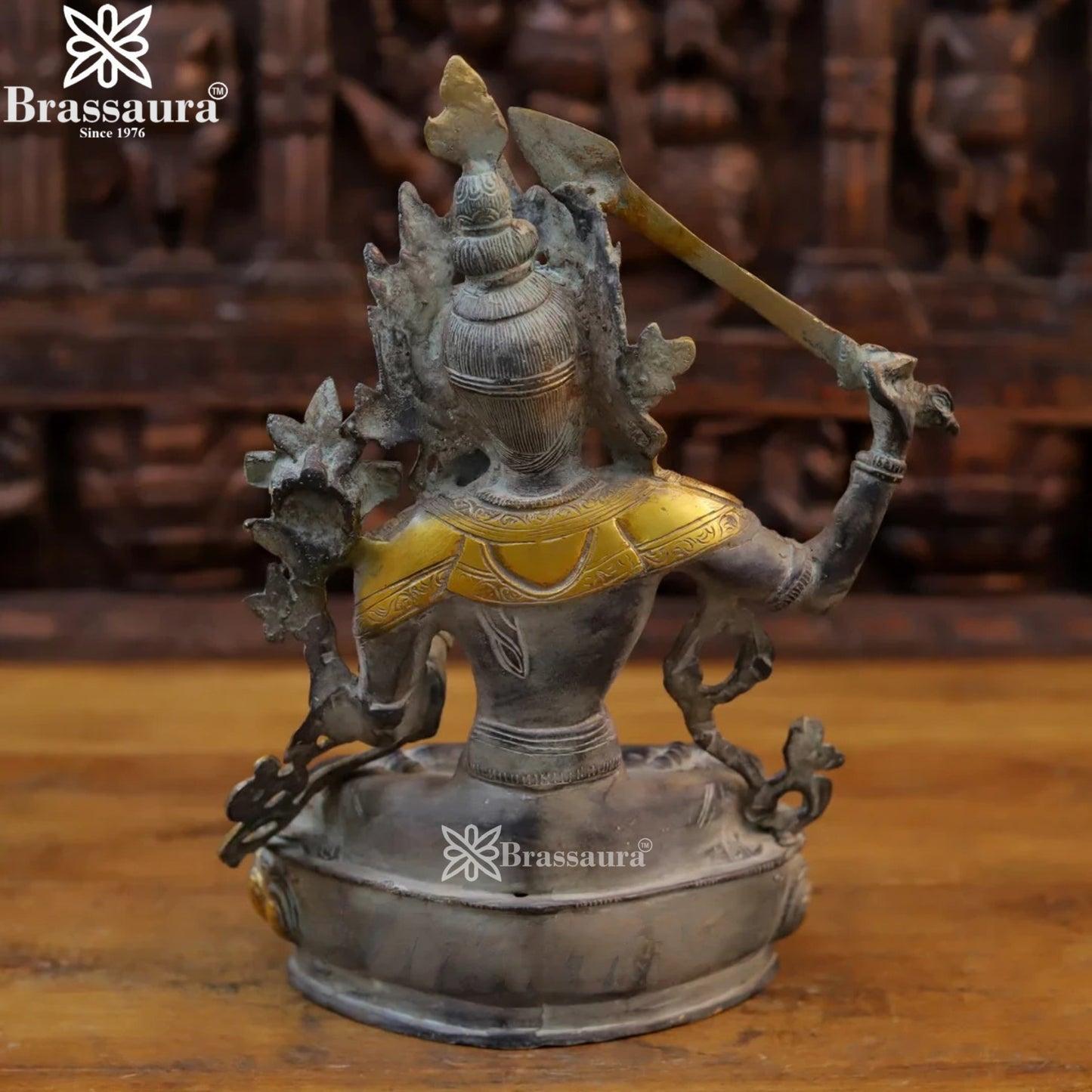 Brass Tara (Manjushree) Statue Weight 3.44 Kg And Height 12.5 Inch
