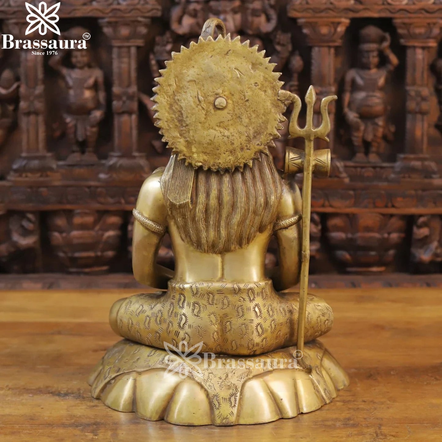Brass Lord Shiva Statue Weight 11.34 Kg And Height 17 Inch