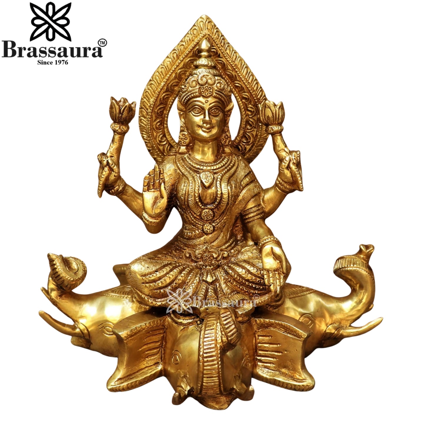 Brass Lakshmi Murti Weight 4 Kg And Height 9 Inch