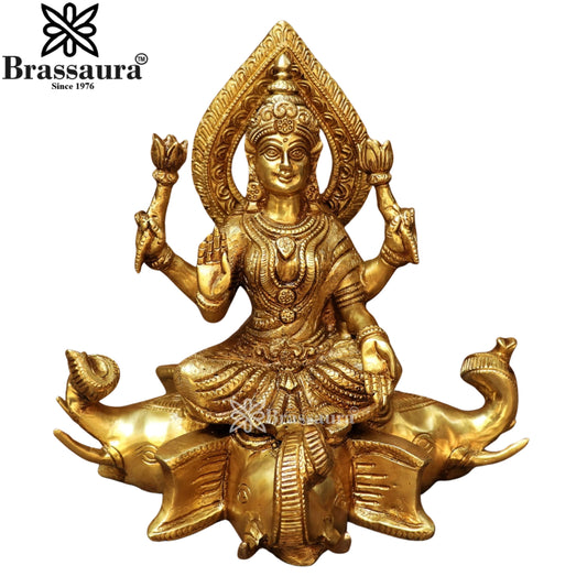 Brass Lakshmi Murti Weight 4 Kg And Height 9 Inch