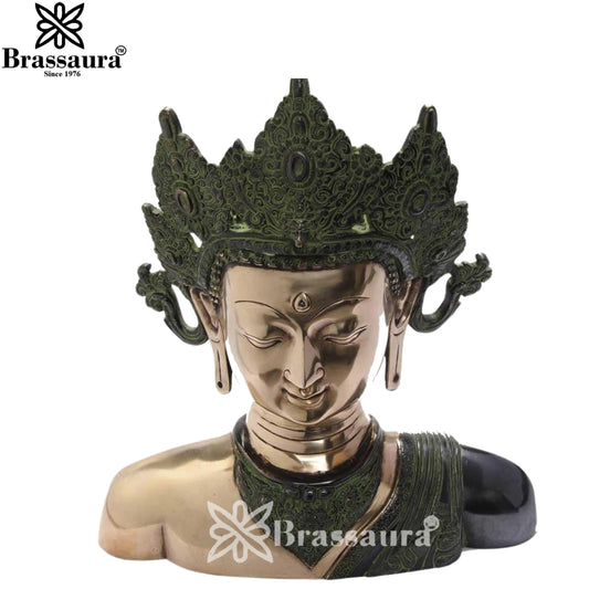 Brass Artistic Tara Weight 11 Kg & Height 15 Inch