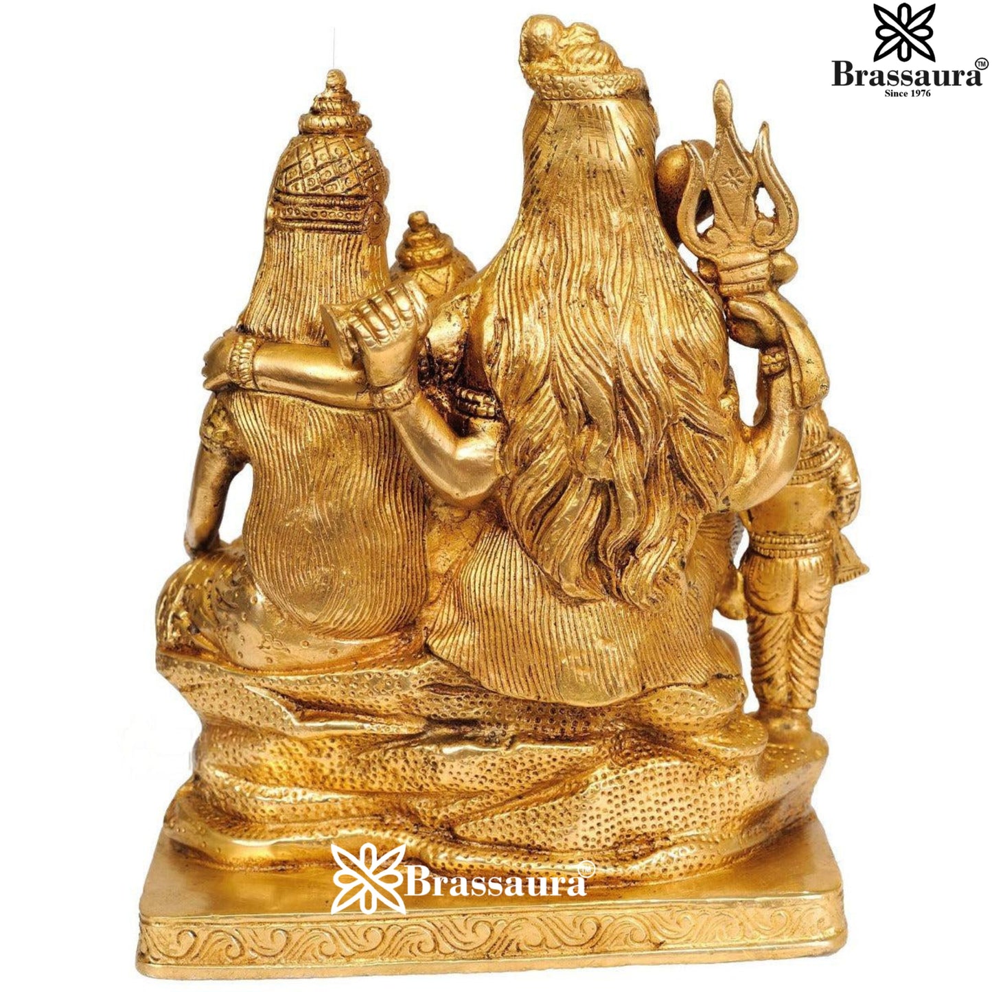 Brass Royal Golden Shiv Family Weight 4 Kg & Height 8 Inch