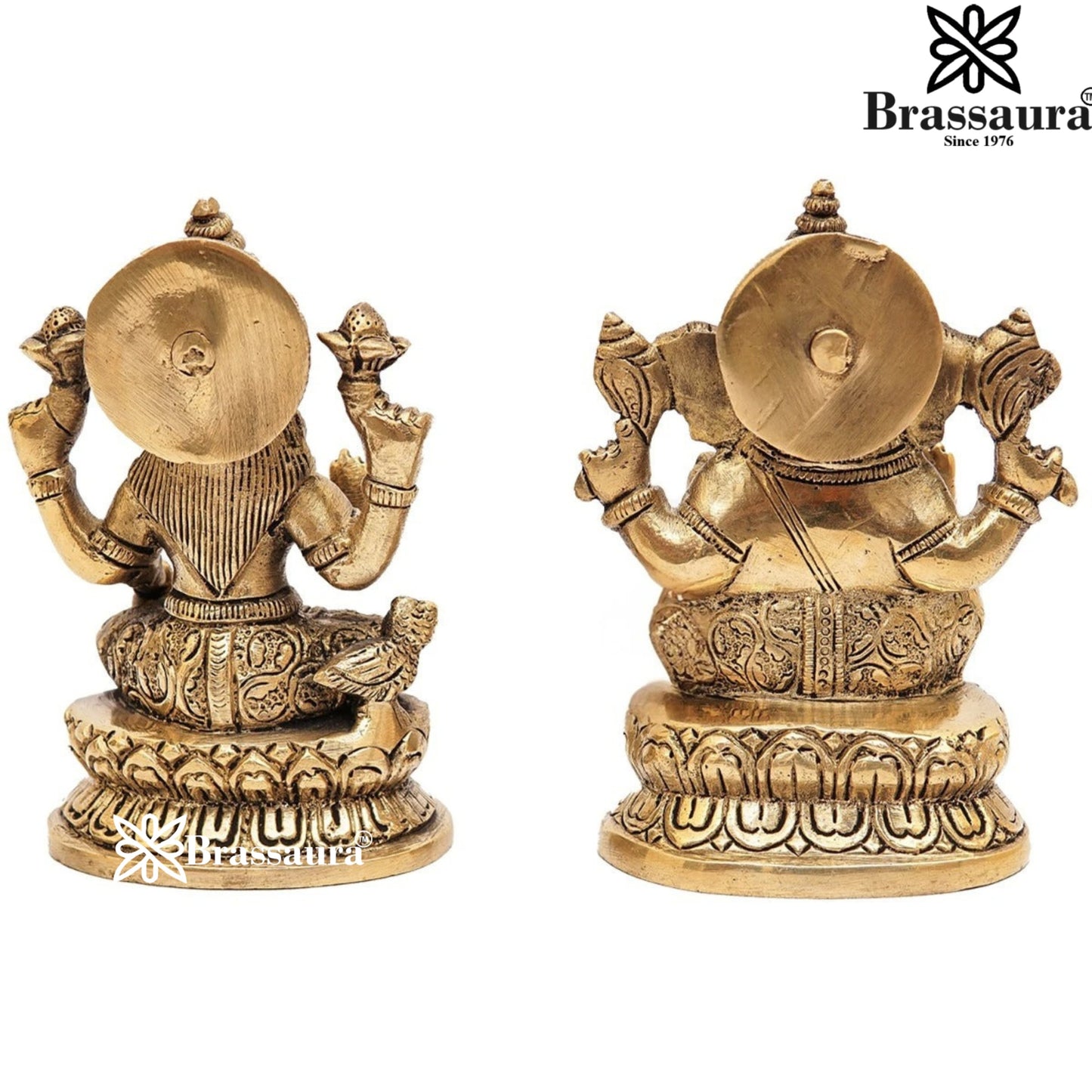 Brass Artistic Lakshmi Ganesh Weight 2 Kg & Height 5 Inch