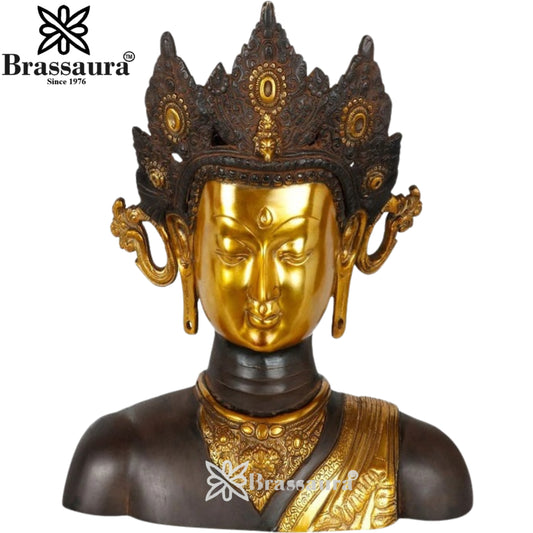 Brass Antique Tara Weight 10.5 Kg & Height 15 Inch