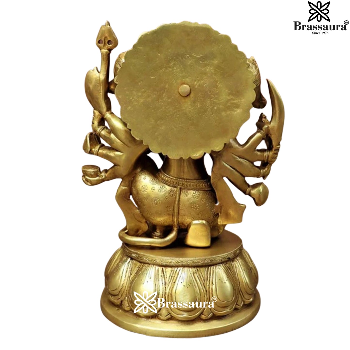 Brass Panchmukhi Hanuman Statue Weight 7.3 Kg And Height 12 Inch
