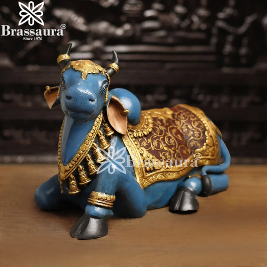 Brass Nandi For Home Décor And Gift Items Weight 18.2 kg Height 14 Inch