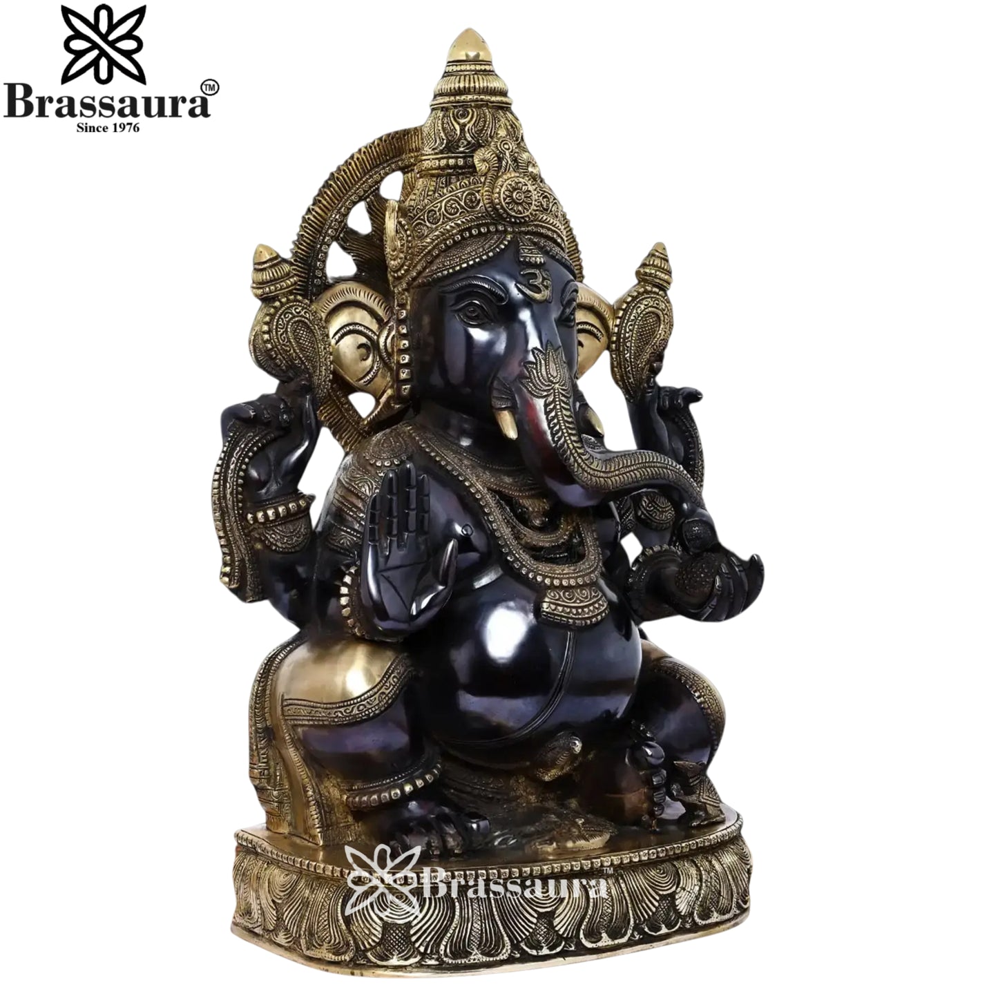 Brass Classic Ganesha Weight 22 Kg & Height 19 Inch