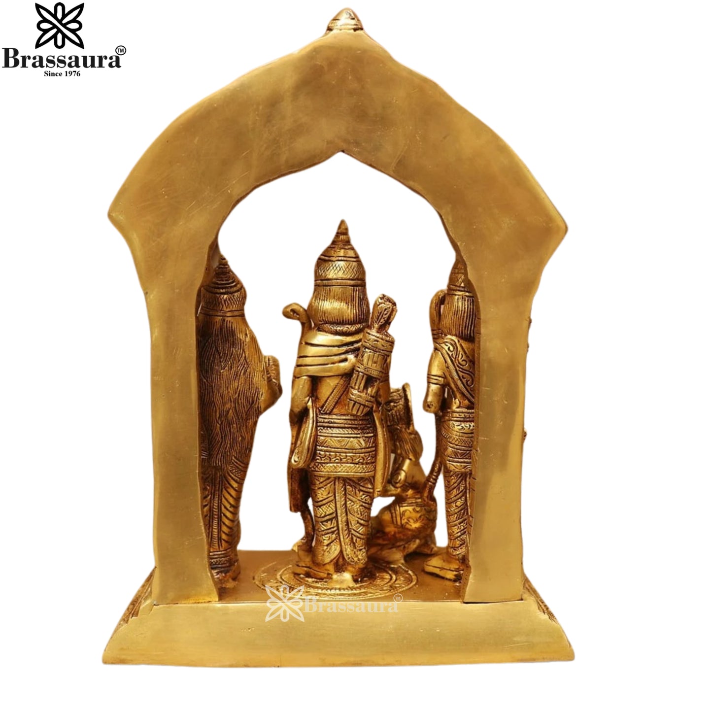 Brass Ram Darbar Statue Weight 5.6 Kg And Height 12 Inch