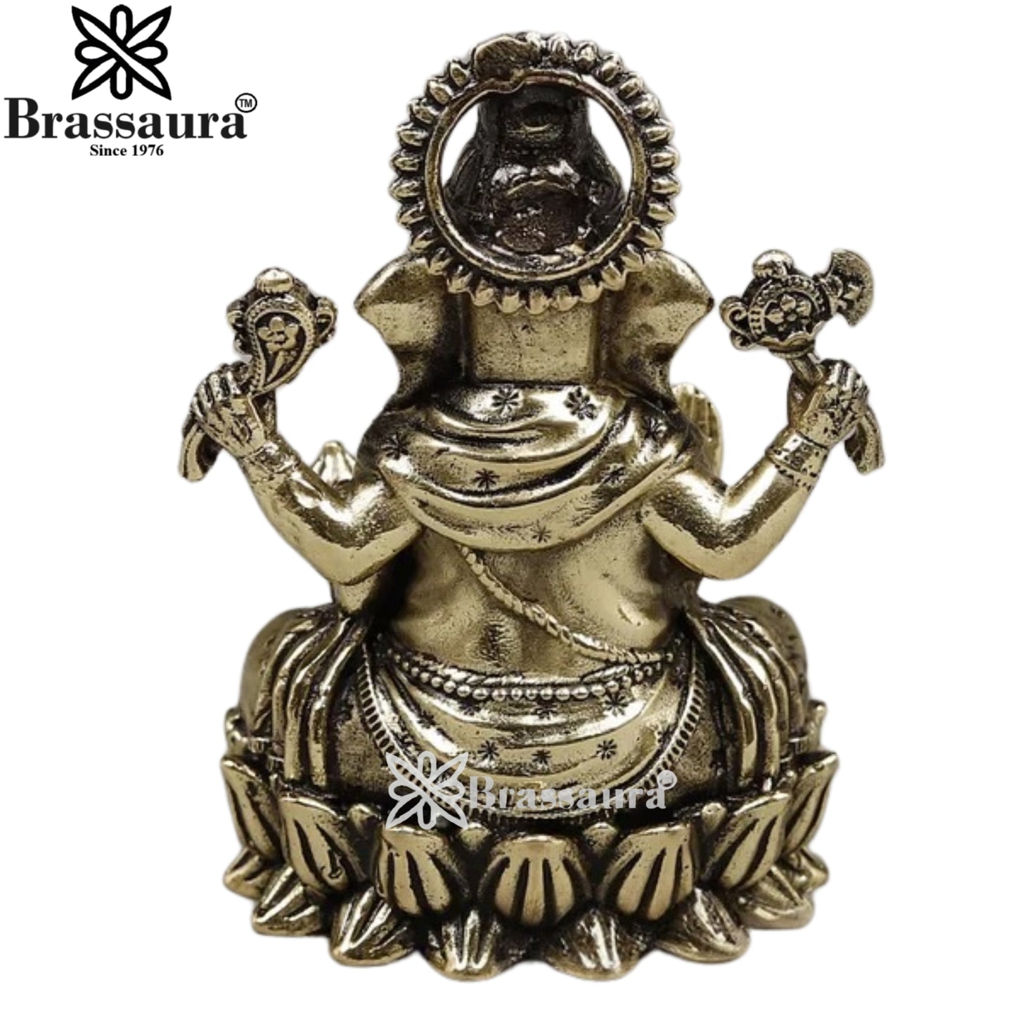 Brass Super fine Ganesha Statue Weight .046 Kg And Height 2 Inch