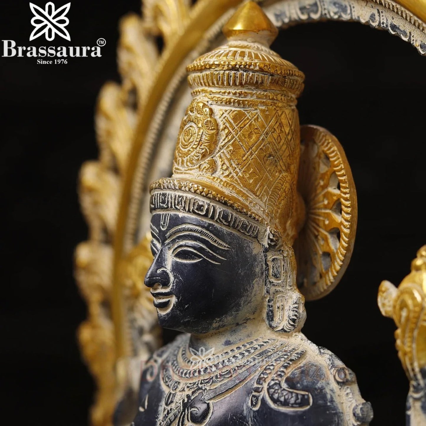 Brass Vishnu Statue Weight 12.42 Kg And Height 22 Inch