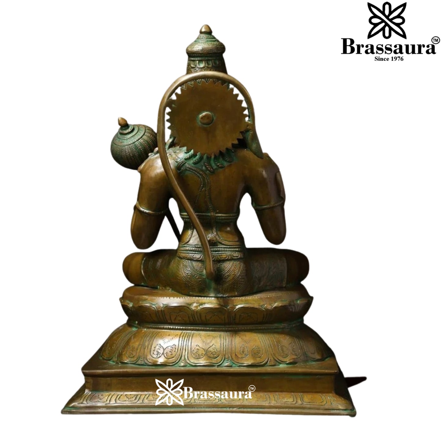 Brass Vintage Hanuman Statue Weight 16.5 Kg And Height 16 Inch