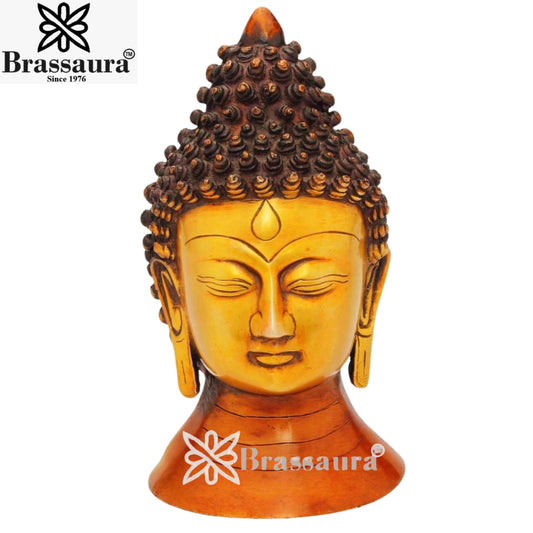 Brass Artistic Buddha Weight 2.3 Kg & Height 8 Inch
