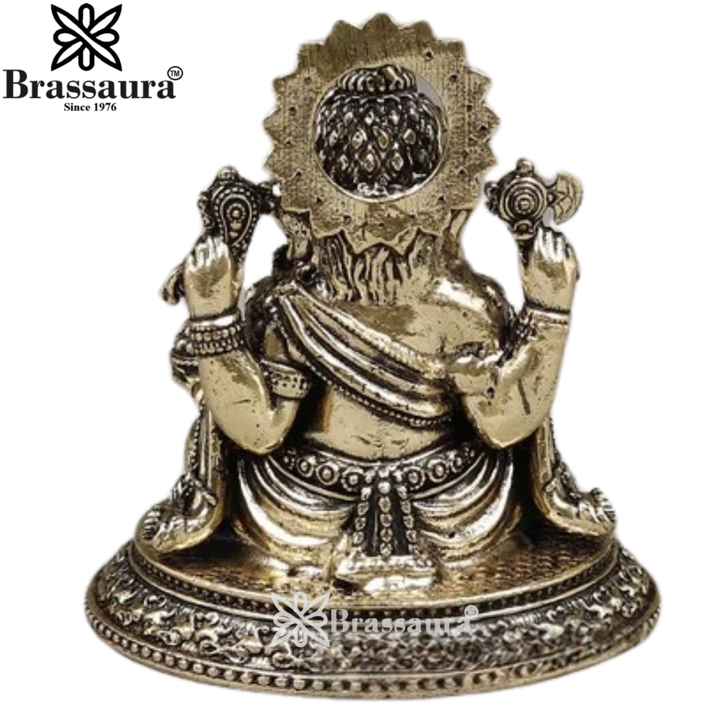 Brass Super fine Ganesha Statue Weight .124 Kg And Height 3 Inch