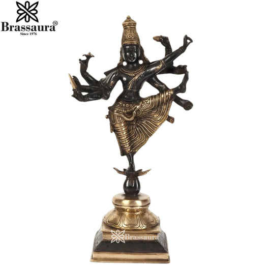 Brass Chola Dancing Vishnu Statue Weight 5.3 Kg And Height 16 Inch