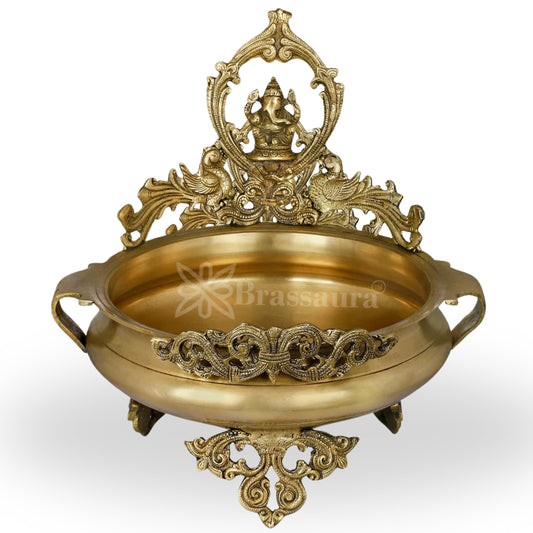 Brass Urli Statue Weight 7 Kg And Height 14 Inch