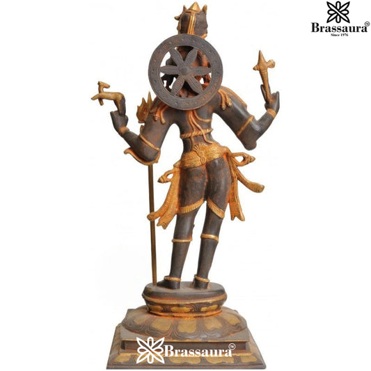 Brass Artistic Aardhnareshwar Statue Weight 11 kg & Height 21.5 Inch