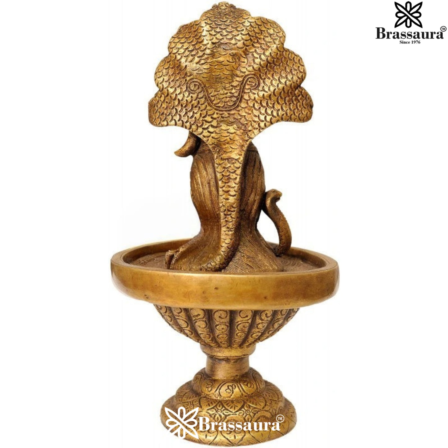 Brass Antique Shiva Head Shivling Weight 3 Kg & Height 10 Inch