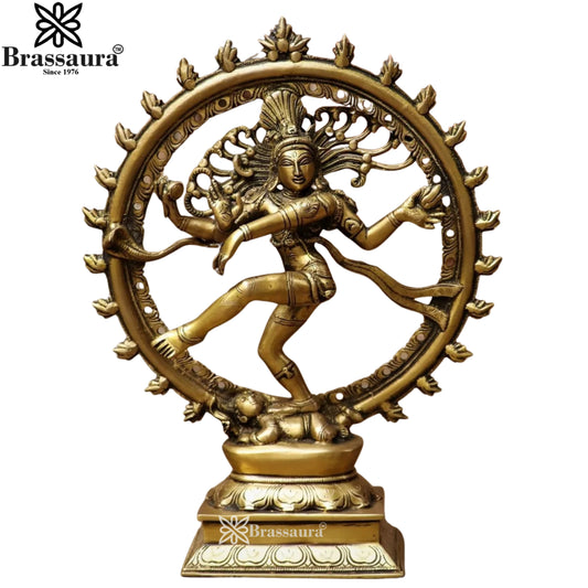 Brass Dancing Natraj Statue Weight 3.5 Kg And Height 10 Inch