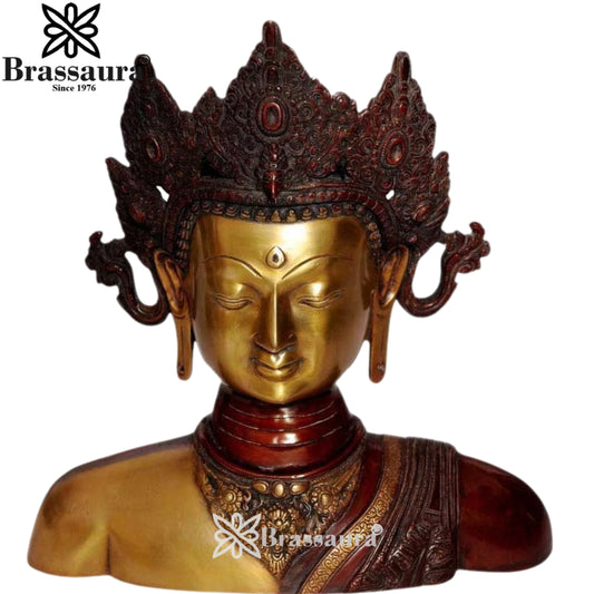 Brass Artistic Tara Weight 11 Kg & Height 15 Inch