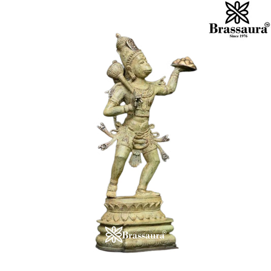 Indonesian Bronze Hanuman Statue Weight 3 Kg And Height 18 Inch