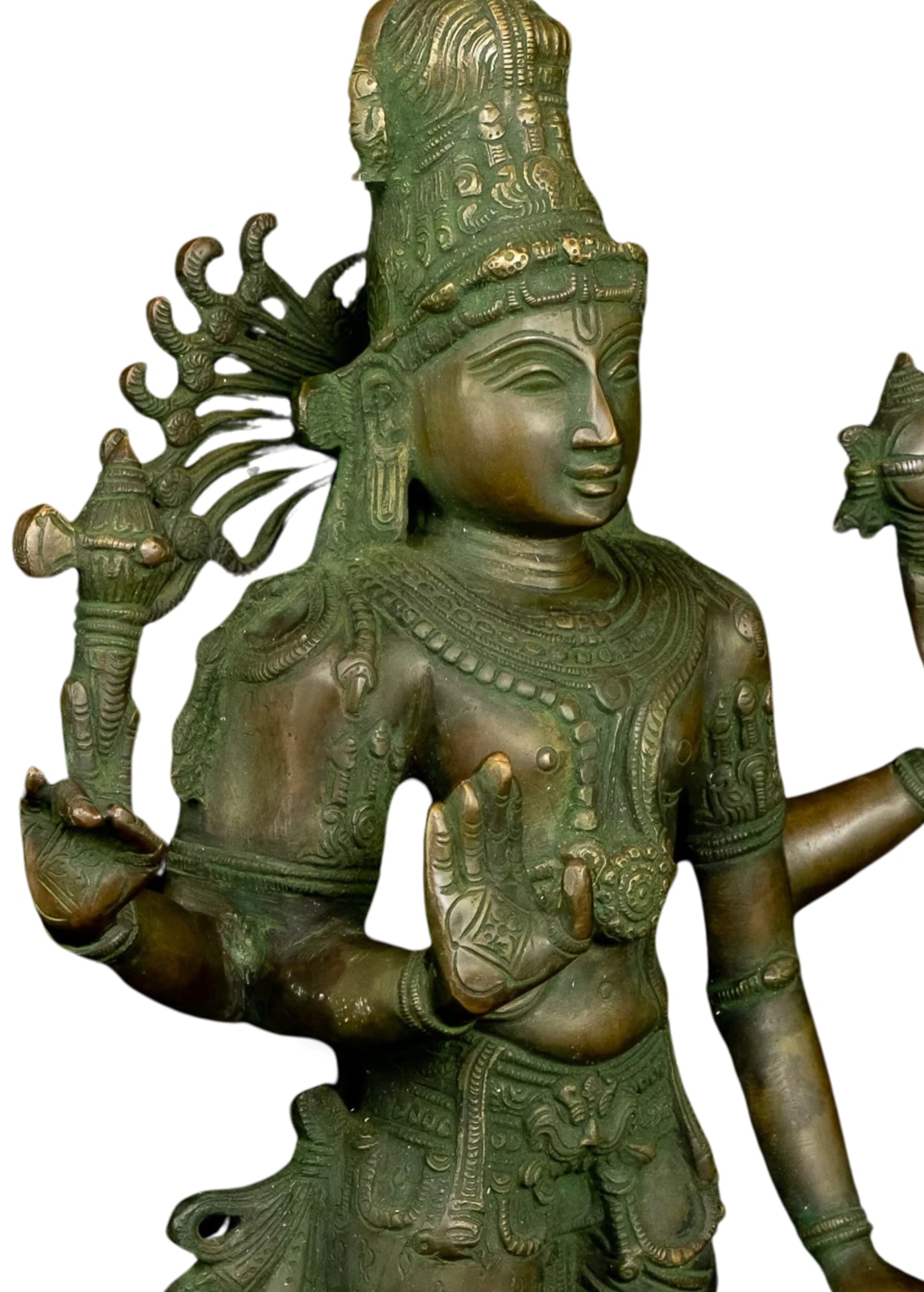 Brass Vishnu Statue Weight 10 Kg And Height 21 Inch