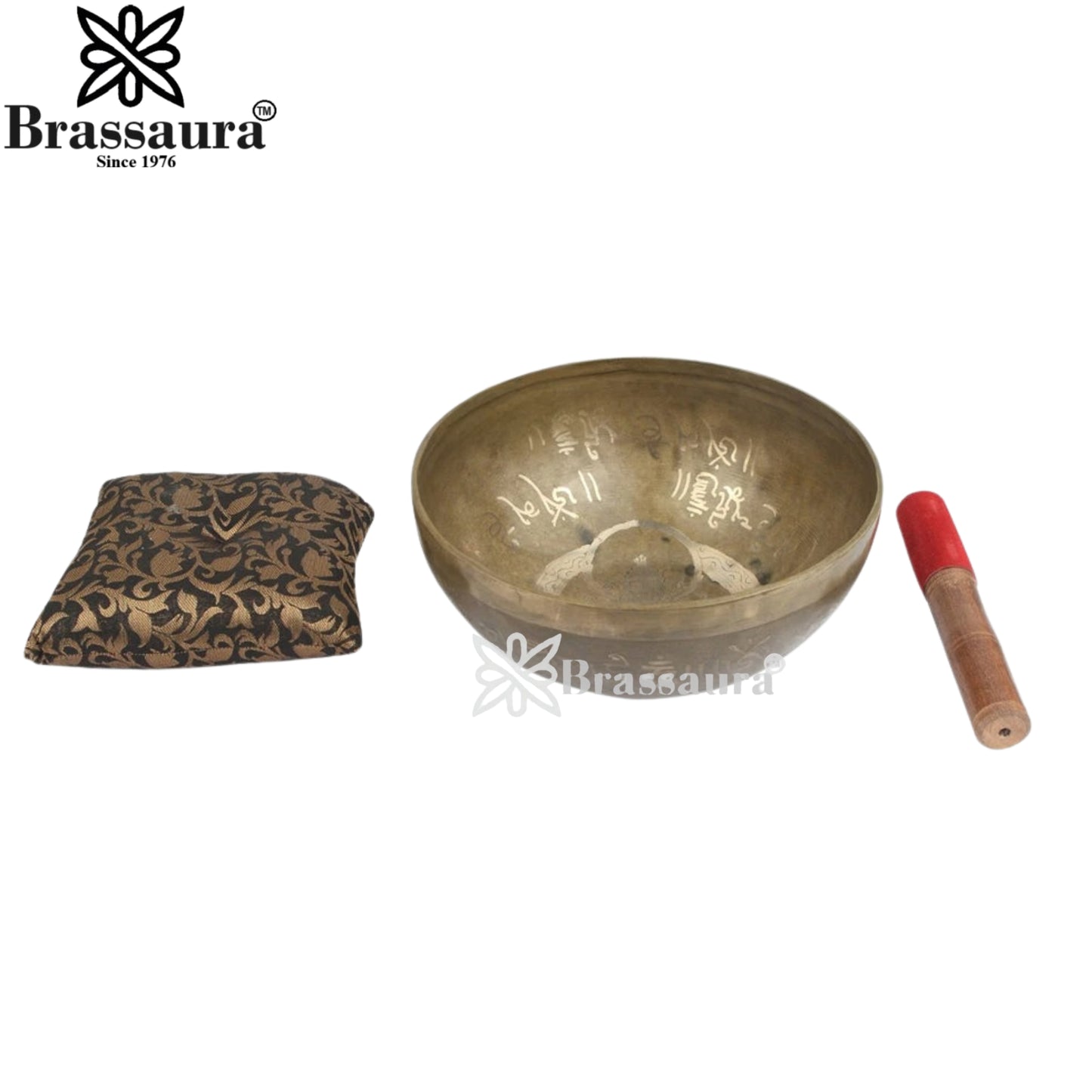 Brass Tara Singing Bowl & Cushion Weight 1.5 Kg & Height 4 Inch