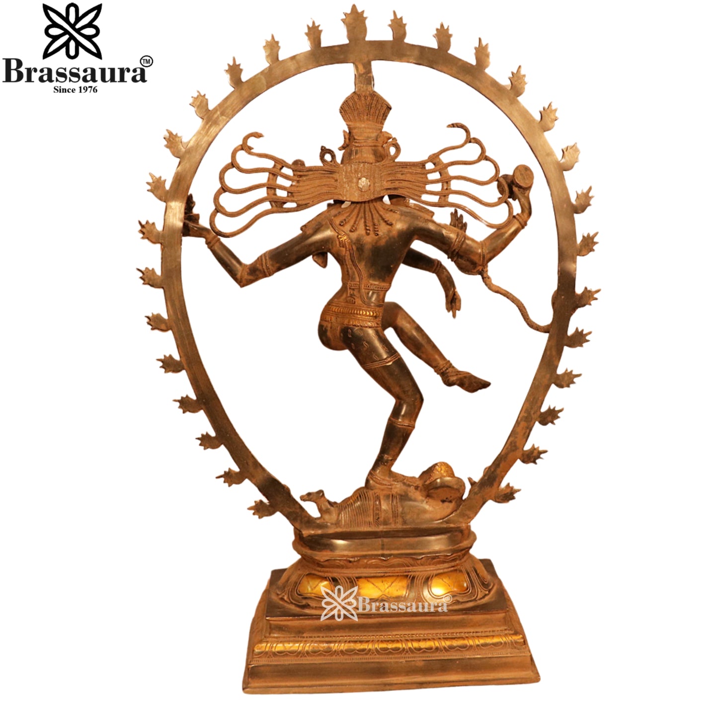 Brass Classic Dancing Natraj Statue Weight 24 Kg And Height 30.59 Inch