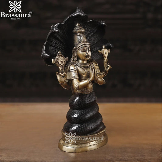 Brass Patanjali Statue Weight 6.34 Kg And Height 15 Inch